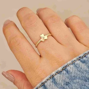 انگشتر مینیمال گل