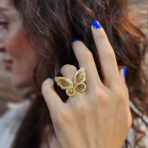 انگشتر پروانه سایز بزرگ