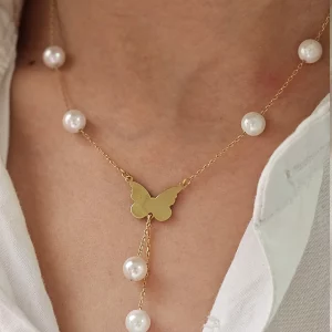 گردنبند لیزری پروانه