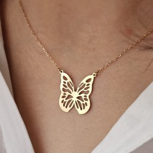 گردنبند لیزری پروانه