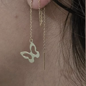 گوشواره بخیه پروانه