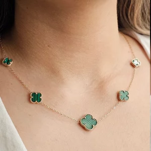 گردنبند ونکلیف سبز